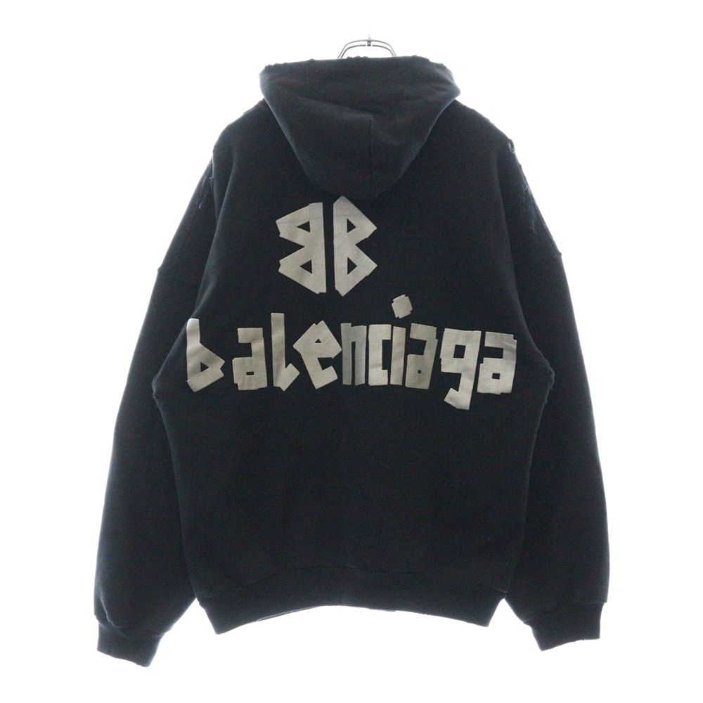 20-60代 人気ファッションブランド BALENCIAGA (バレンシアガ) 24SS NEW TAPE TYPE HOODIE フロント トップス