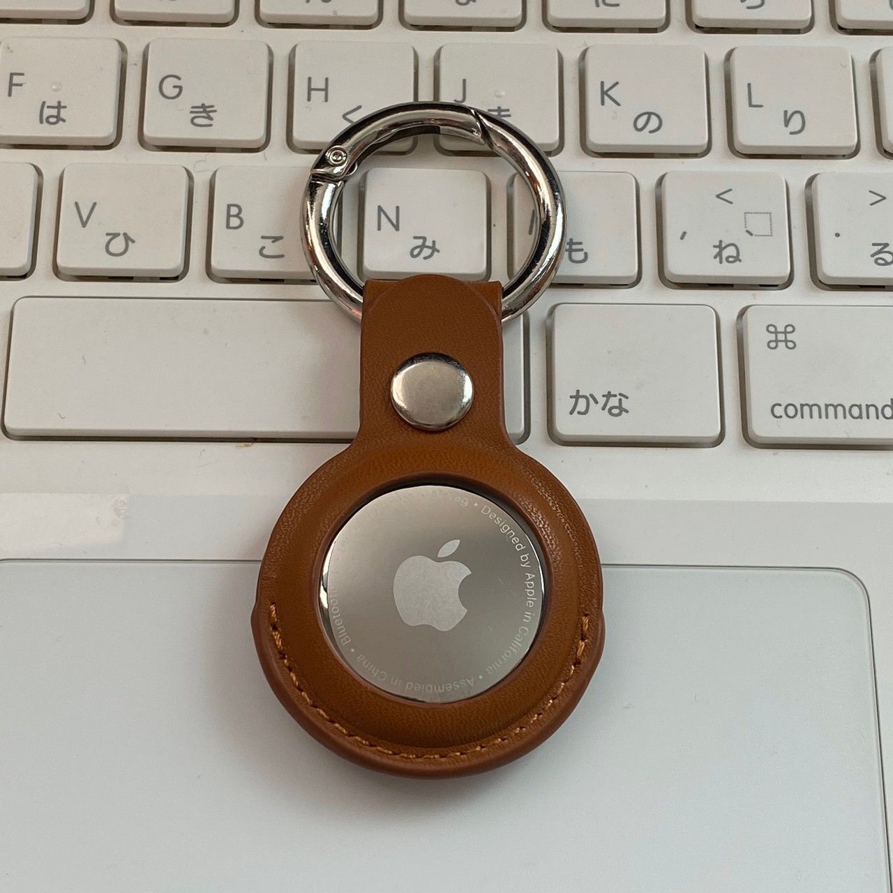 HERMES AirTag キーホルダー ブラウン Airtag エアタグ キーホルダー型