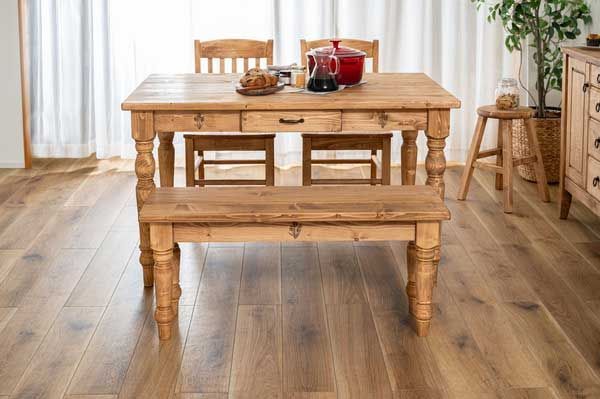 取付無料！天然木一枚板天板 引き出し付きおしゃれアンティーク