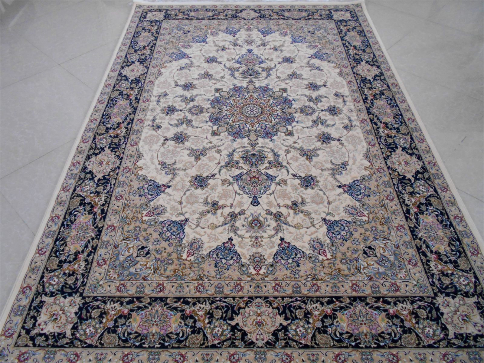 90％以上節約 高品質 高密度 輝く 多色織絨毯 本場イラン産 200×250cm