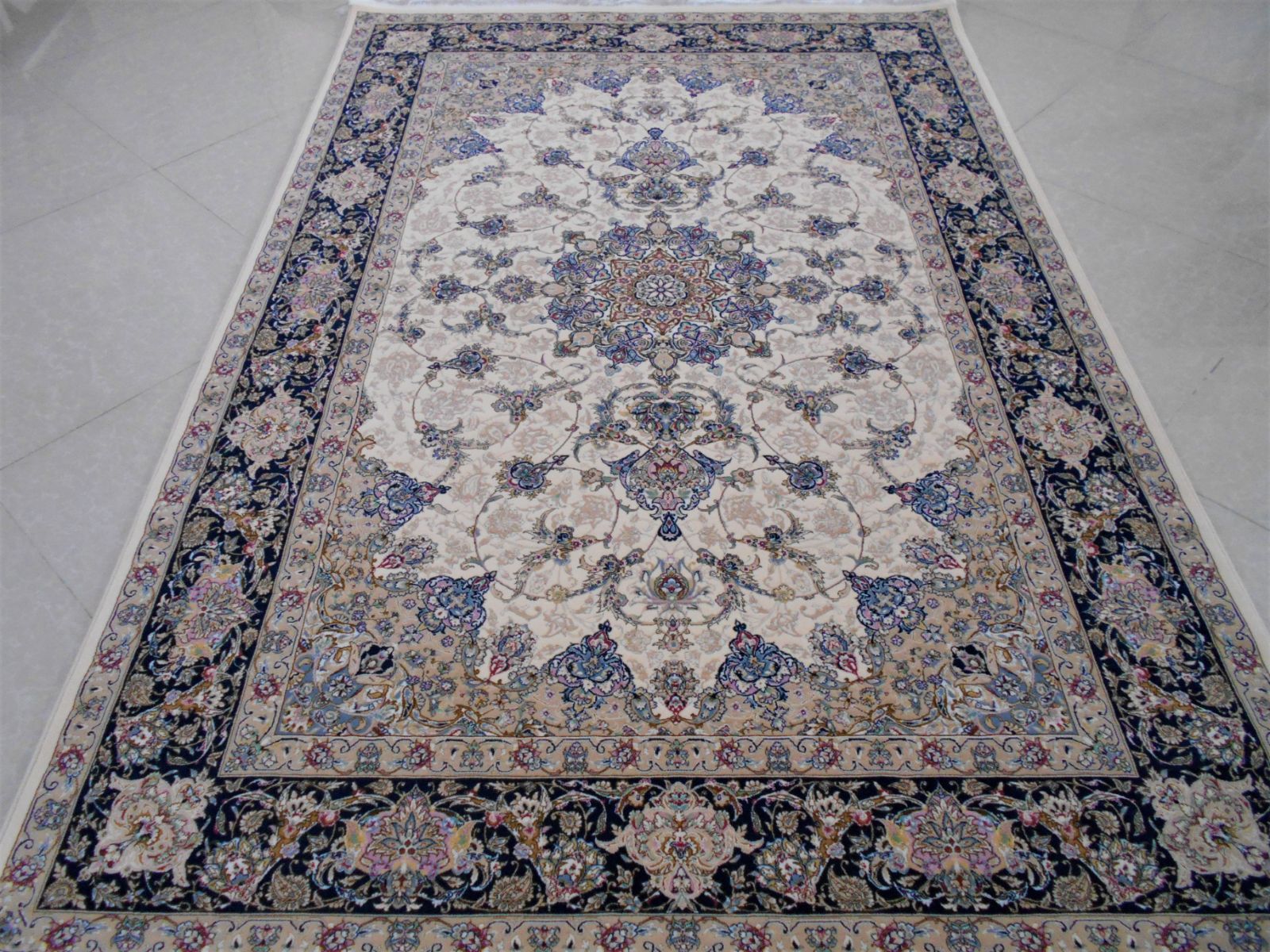 高品質！高密度、輝く！本場イラン産 絨毯！200×250cm‐170001