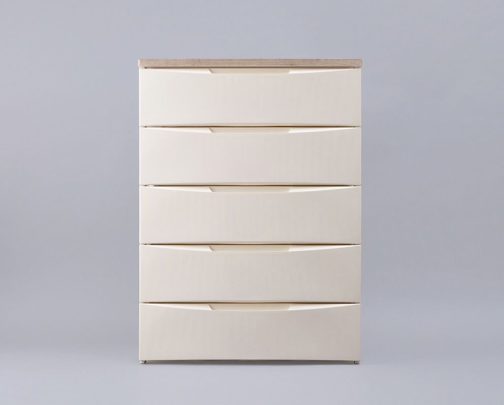 アイリスオーヤマ デザイン チェスト 約幅73×奥行42×高さ100 アイボリー DW-725 IRIS OHYAMA