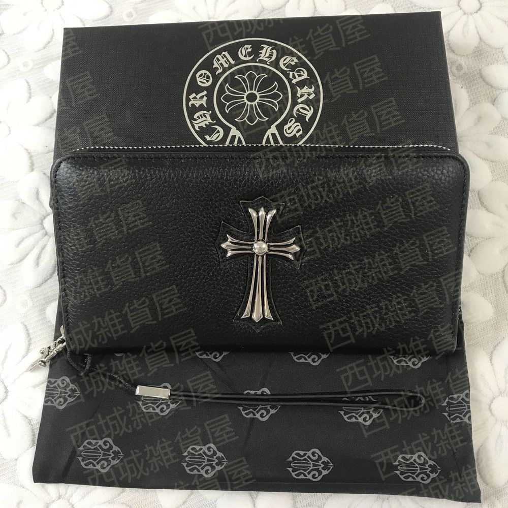CHROME HEARTS クロムハーツ セメタリー 長財布 ラウンドジップ CHROME HEARTS/クロムハーツ】 セメタリークロス ラウンド