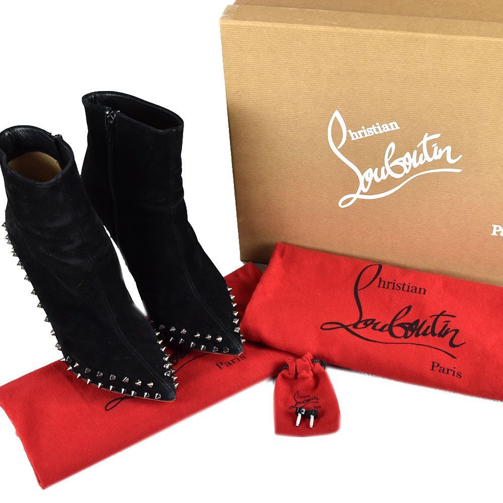 ルブタン美品スタッズブーツ(値段交渉可) Christian Louboutin 【超美品】 ルブタン スパイクスタッズ
