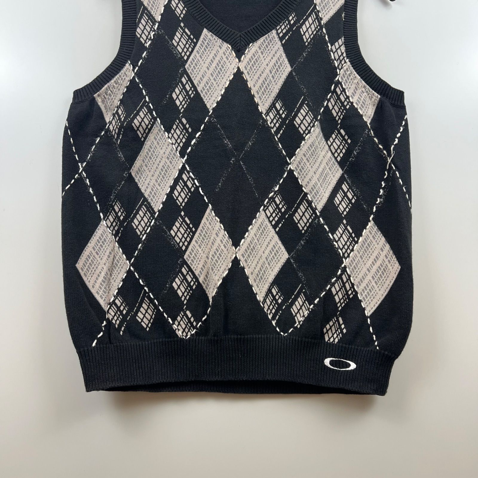90s 00s archive OAKLEY テック ギア ベスト y2k OAKLEY 00s archive y2k cotton argyle vest S オークリー