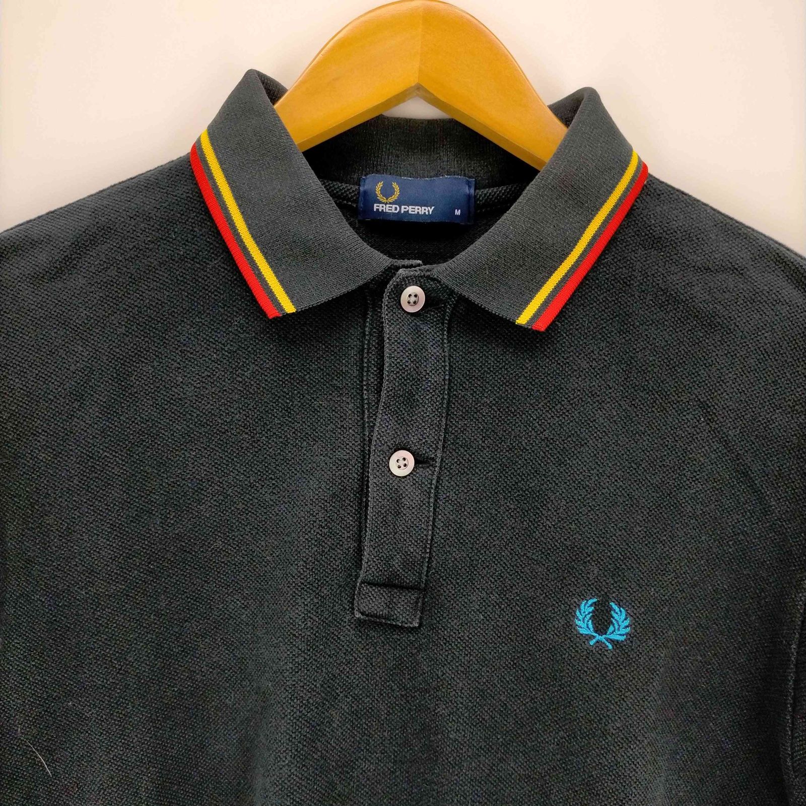フレッドペリー FRED PERRY ロゴ刺繍 ティップラインポロシャツ 月桂樹