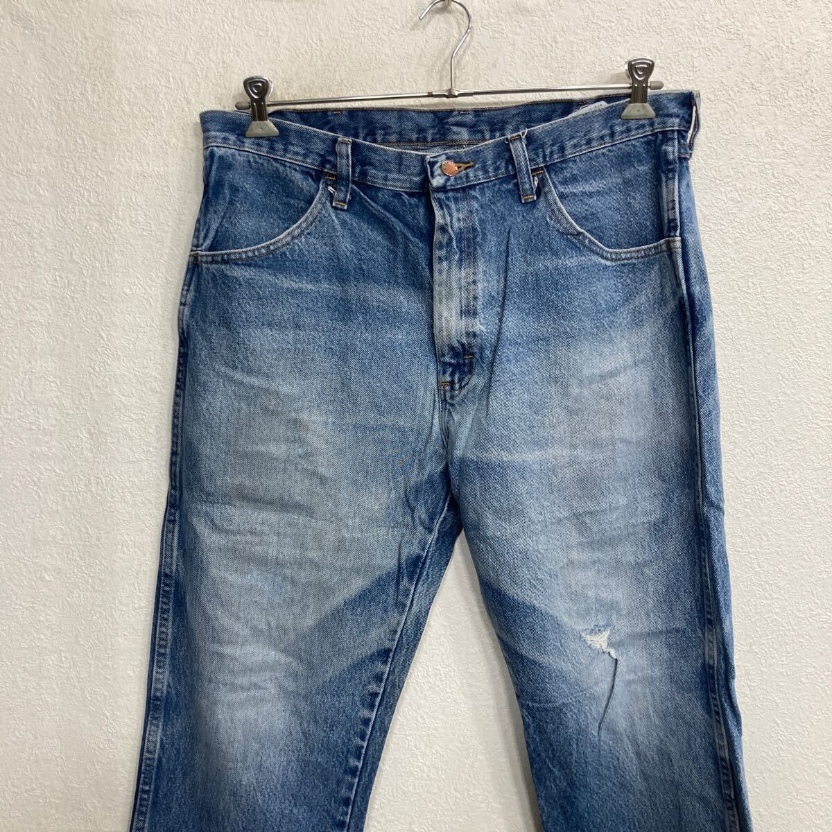 RUSTLER デニムパンツ W36 ブルー ラスラー ジップアップ メキシコ製 ジーンズ アメカジ 古着卸 アメリカ仕入 2506-632