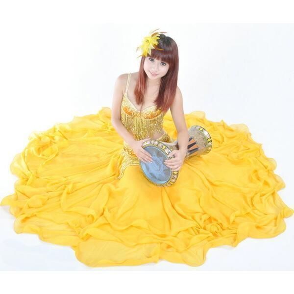 ベリーダンスドレス ベリーダンス衣装/セミオーダードレス ゴールデン豪華高級