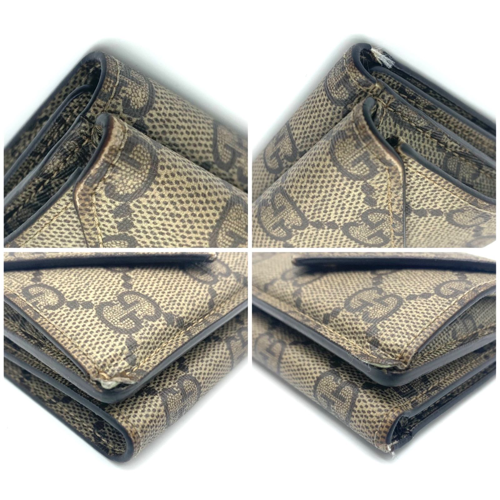 箱付き グッチ×バレンシアガ　ハッカープロジェクト 三つ折り財布 GG柄 Bロゴ GUCCI グッチ ザ ハッカー プロジェクト バレンシアガ コラボ GG