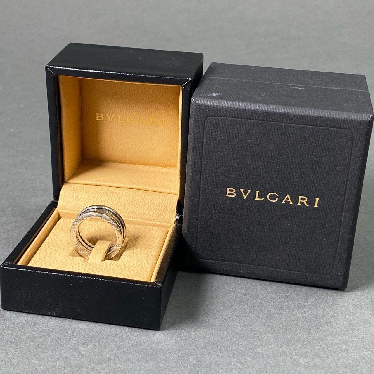 Pf16-2 BVLGARI ブルガリ B-zero1 ビー・ゼロワン 3バンド リング 
