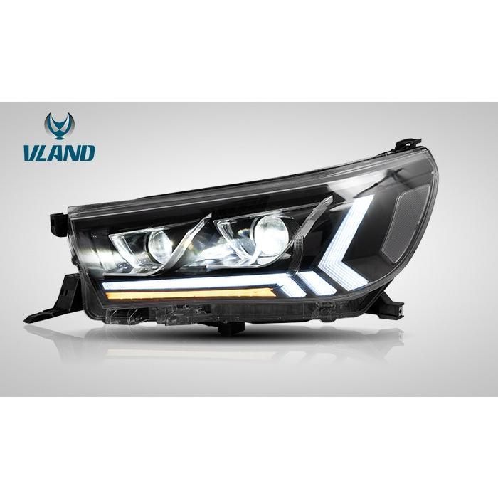 VLAND ハイラックス GUN125 ヘッドライト 流れるウィンカー オープニング機能付 フルLED ディライト仕様