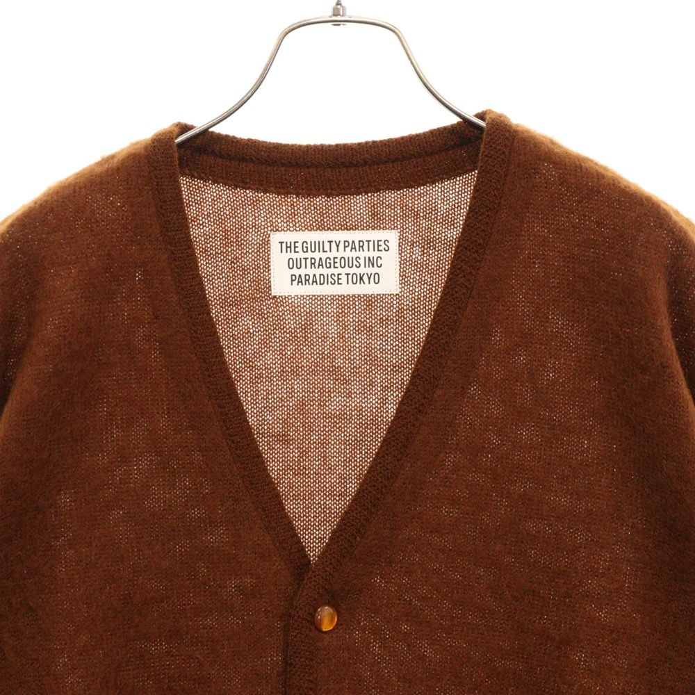 ワコマリア　 モヘヤカーディガン　ブラウン WACKO MARIA/ワコマリア/MOHAIR CARDIGAN ( TYPE-2 )/モヘア