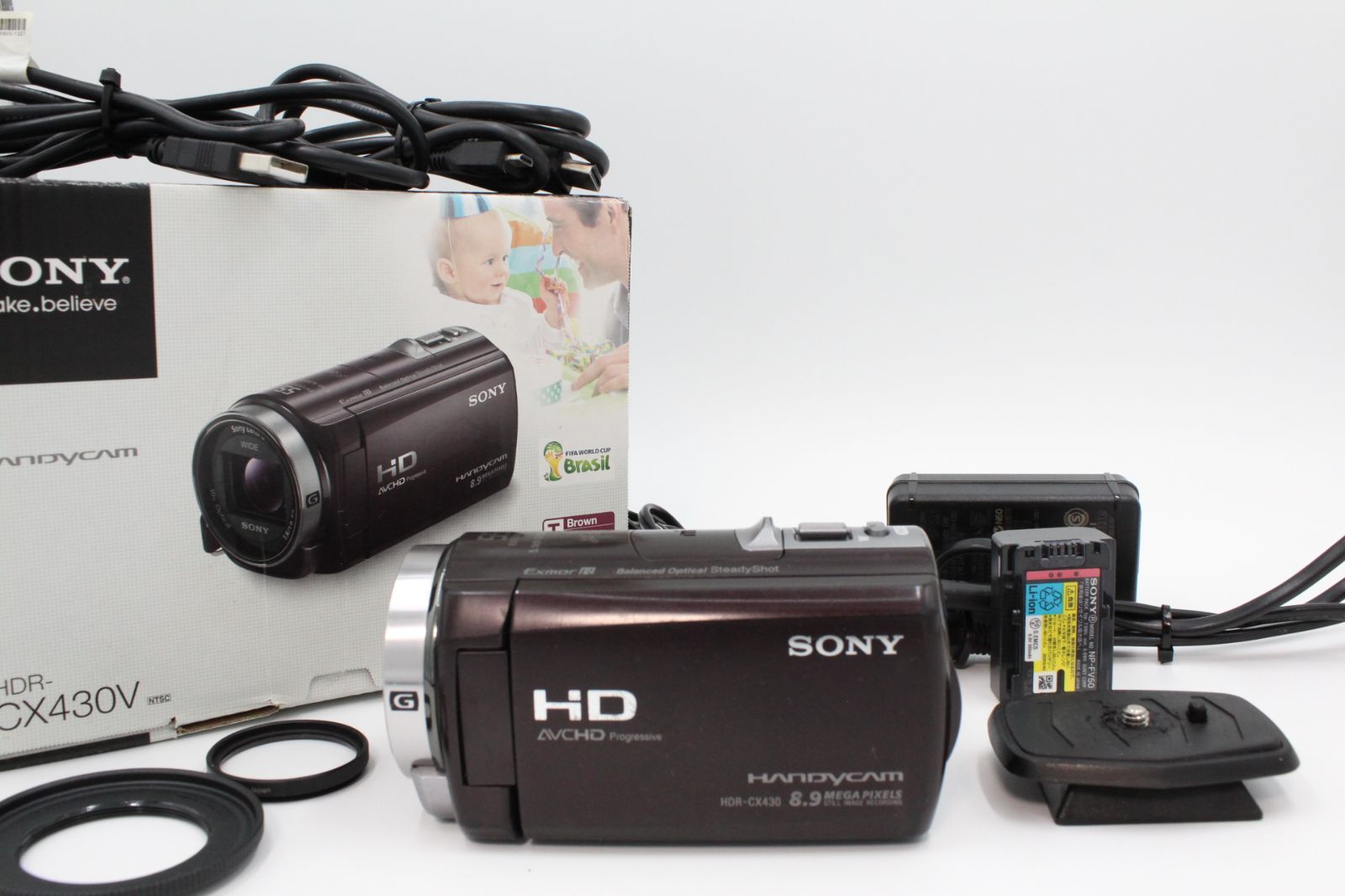 化粧箱付き付属品多数！！＞＞【並品】SONY ソニー ビデオカメラ HANDYCAM CX430V 光学30倍 内蔵メモリ32GB HDR-CX430V /T #LE2024826 - メルカリ