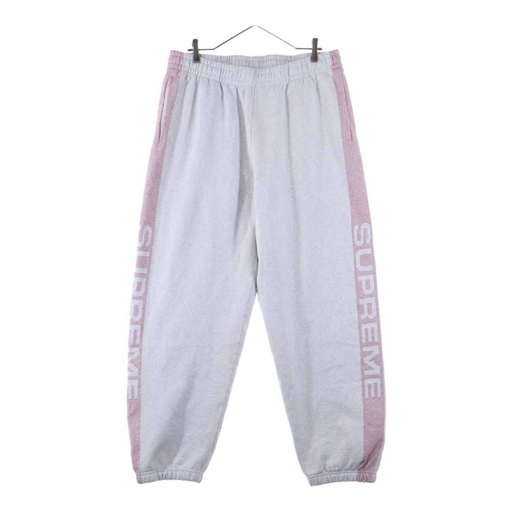 SUPREME シュプリーム 24SS Jacquard Stripe Sweatpant ジャカードストライプスウェットパンツ グレー