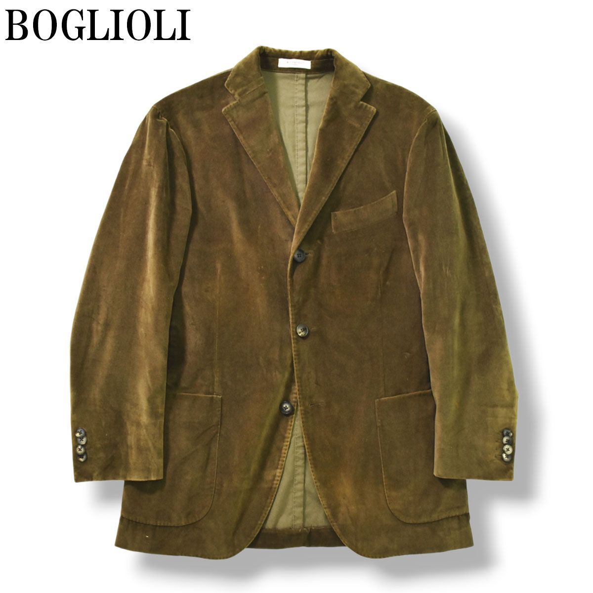 最高級】 イタリア製 ボリオリ BOGLIOLI K.JACKET 3B ベロア 