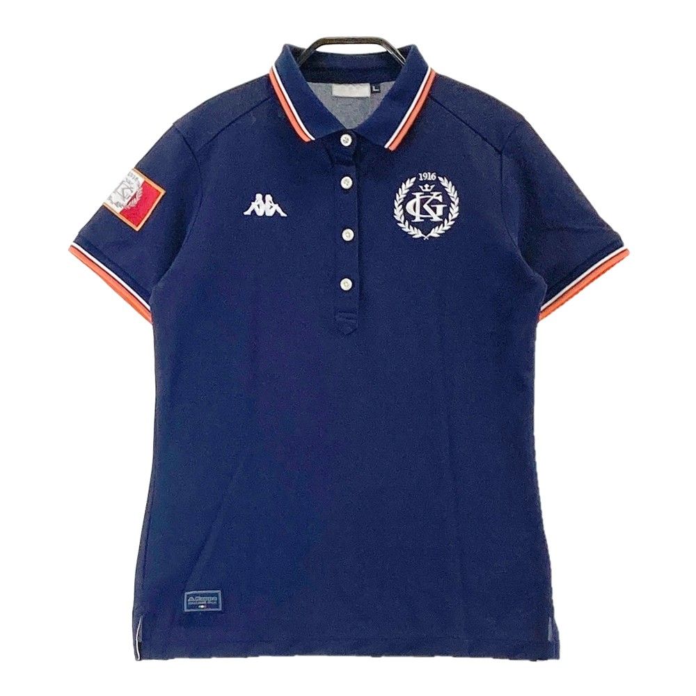 サイズ：L KAPPA GOLF カッパゴルフ  半袖 ポロシャツ  ネイビー系 [240101300362]# ゴルフウェア レディース ストスト