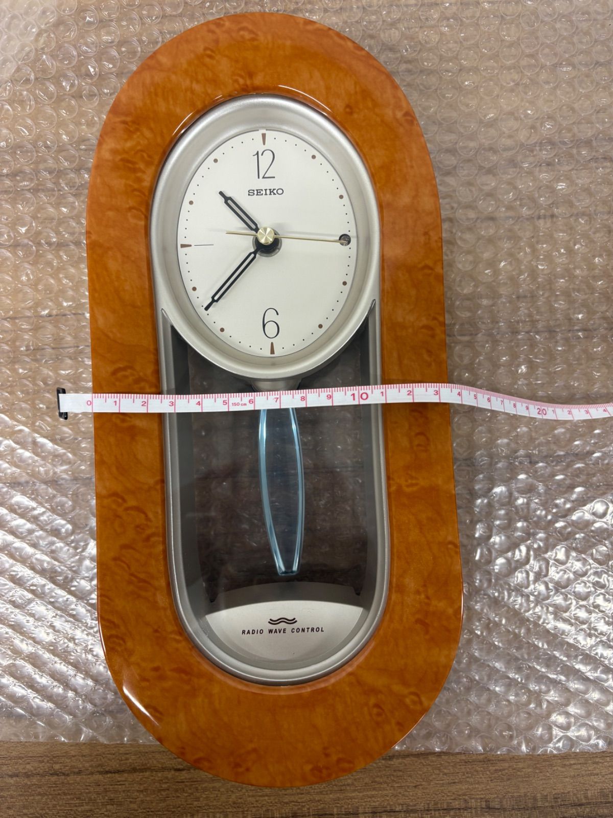 SEIKO 掛け時計 電波時計 楕円形 - メルカリ
