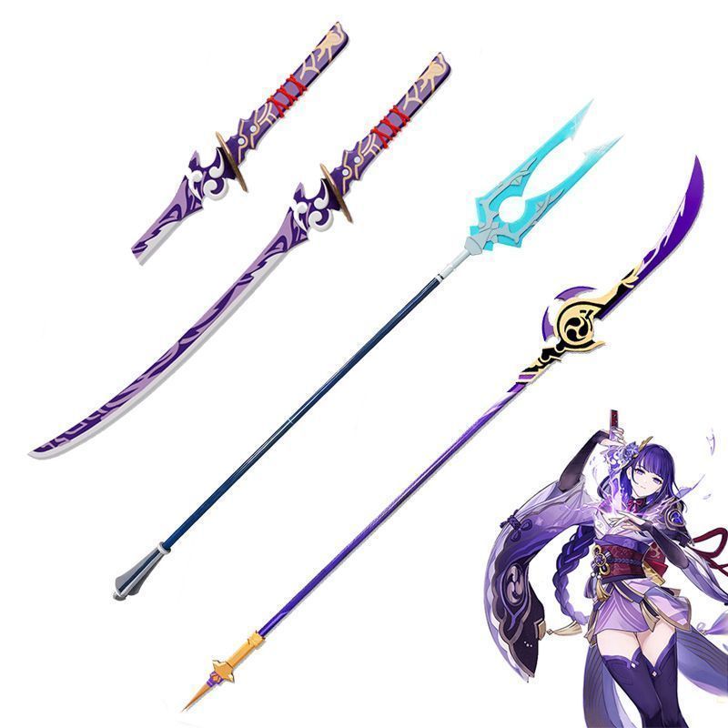 コスプレ道具 原神（げんしん）Genshin Impact 雷電将軍 雷神バアル 無想の一太刀 草薙の稲光 漁獲 cospaly 装備品 道具 雷電影/らいでんえい コスプレ用 学園祭 撮影 誕生日プレゼント