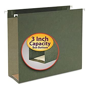 Three Inch Capacity Box Bottom Hanging File F ers Letter Green 25|Box 並行輸入品