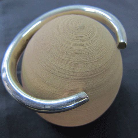 シルバーカフブレスレットBSB1 シンプルタイプ - メルカリ