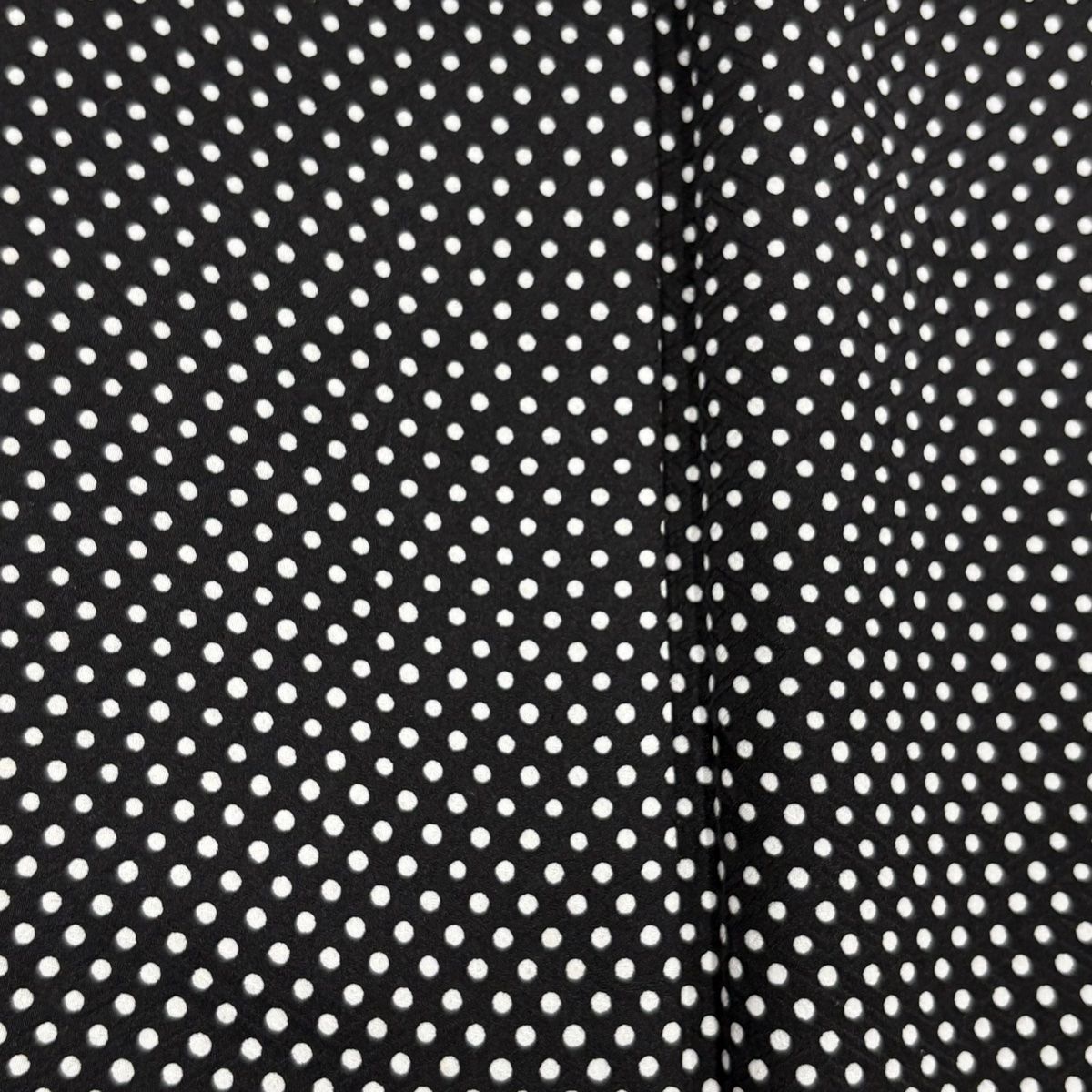 バイセル 着物 名品 付下げ 黒 水玉 落款有 正絹 袷（10月～5月） 157cm Mサイズ ☆☆☆☆ バイセル 着物 美品 名品 付下げ 茶緑 染分け ぼかし 水玉 縮緬 落款有