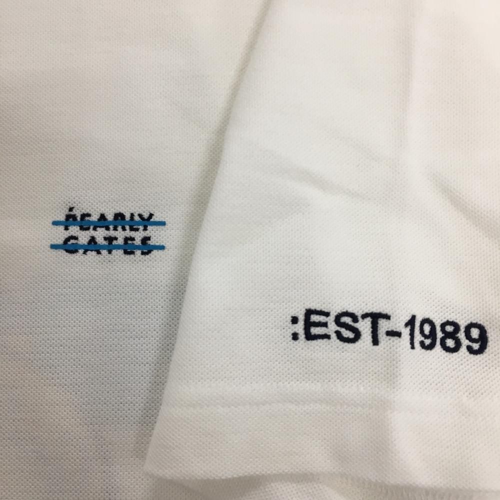 パーリーゲイツ Tシャツ 白 背面プリント BALLくん メンズ 5 L ゴルフウェア モデル PEARLY GATES LLC-HASEGAWATOSO_COM