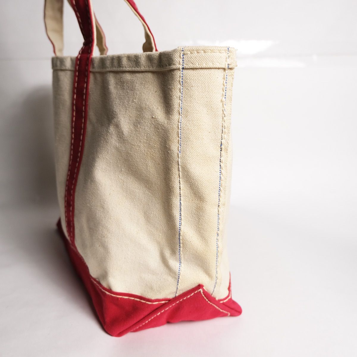 80's ブランド不明 縫製ガイドライン入 キャンバス トートバッグ