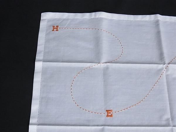 エルメスコットンチーフ □新品□未使用□ HERMES エルメス コットン100% ハンカチーフ