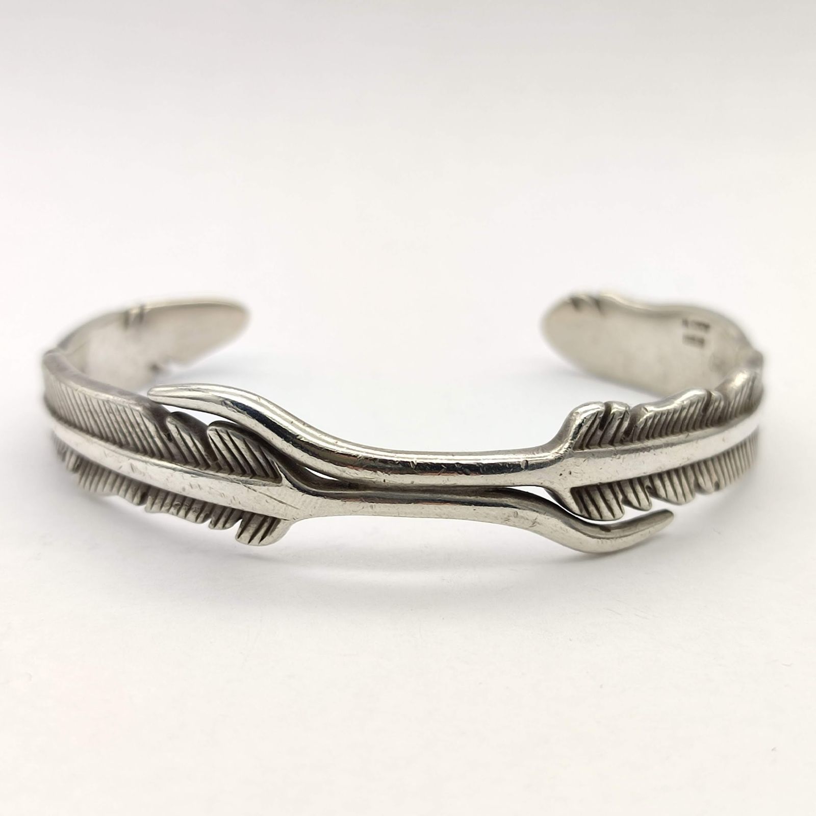 シルバー925 Silver 編み込み バングル ブレスレット ナバホ族