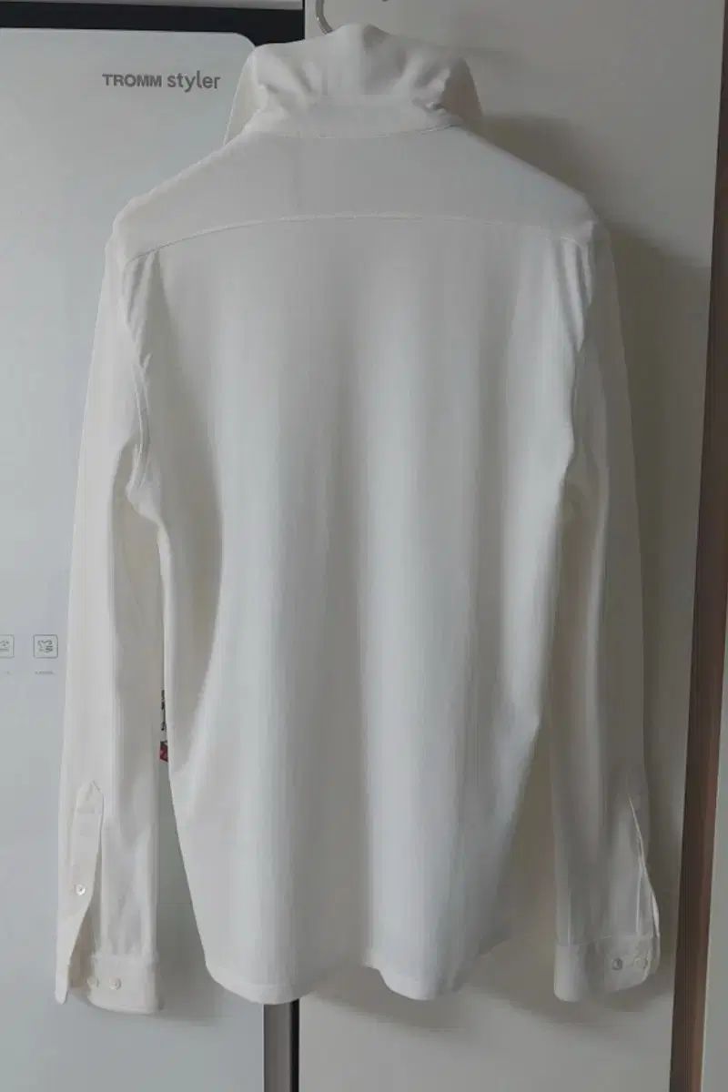 全国送料無料! J.LINDEBERG J.リンドバーグ 白 長袖 カラーネック シャツ メンズ S 55|66 自然