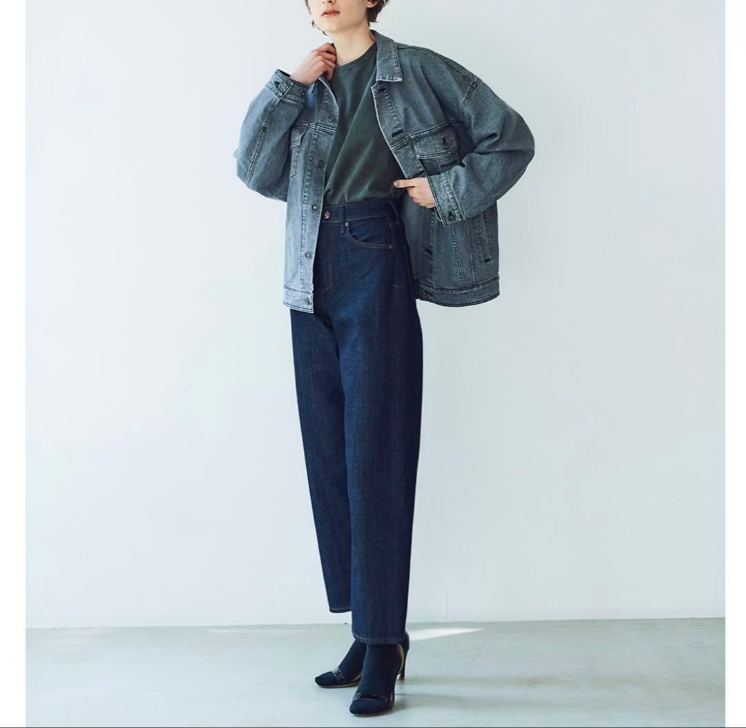 美品 YANUK ヤヌーク コリーン ワイドテーパード デニム COLLEEN Wide