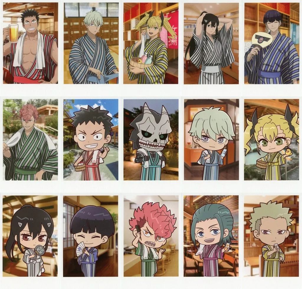 中古】キャラカード 全15種セット 「怪獣8号×極楽湯・RAKU SPAコラボ