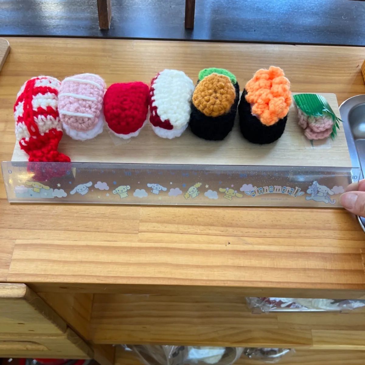 お寿司のあみぐるみ はじめてお試しセット！お寿司 編み物 あみぐるみ かぎ針編み