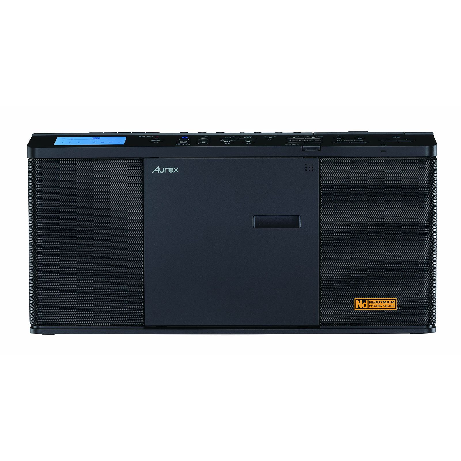 TOSHIBA 東芝 TY-ANX1 K ハイスペック CD ラジオ Bluetooth 送受信機能 コンパクト スリム ネオジウムスピーカー スリープ タイマー 搭載 ワイドFM 対応 リモコン付き SD対応 内蔵マイク ブラック