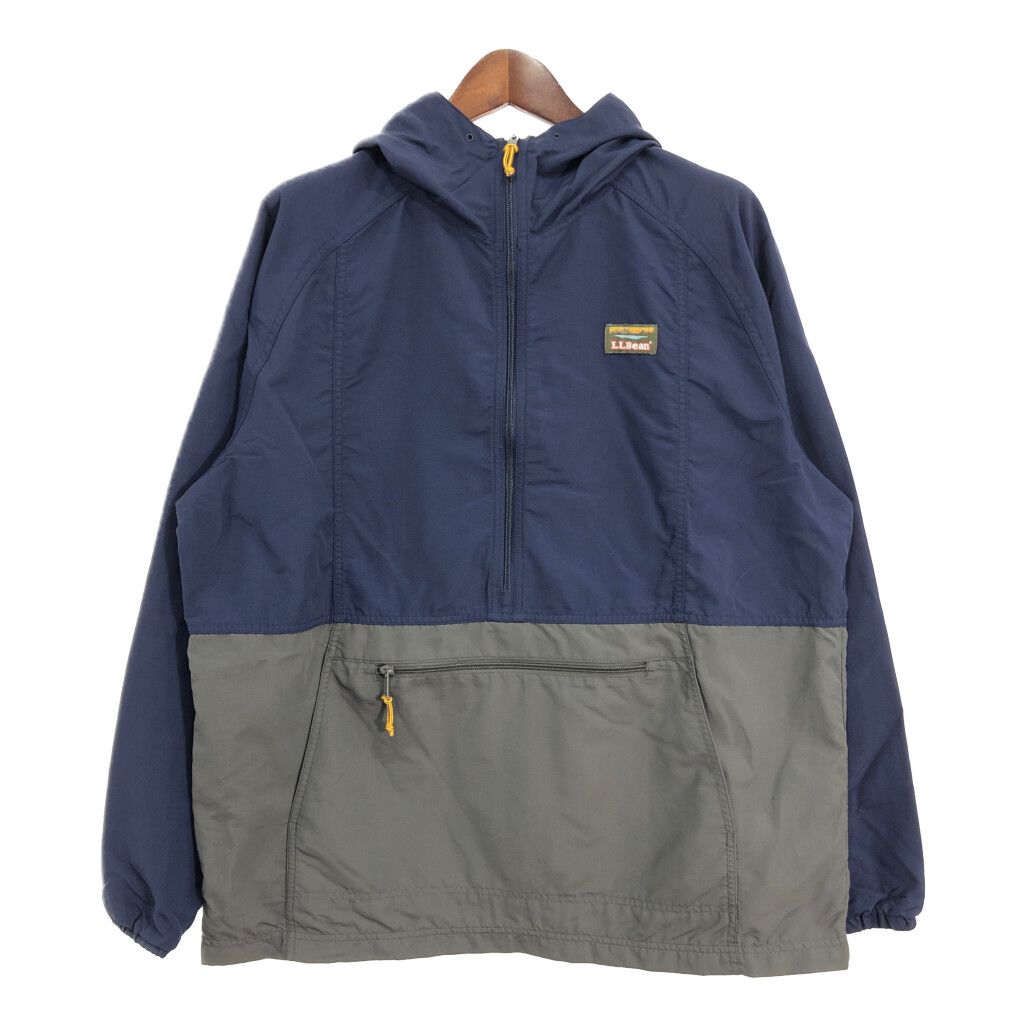 L.L.Bean エルエルビーン アノラックパーカージャケット アウトドア ネイビー (メンズ XL TALL) 中古 古着 R8657