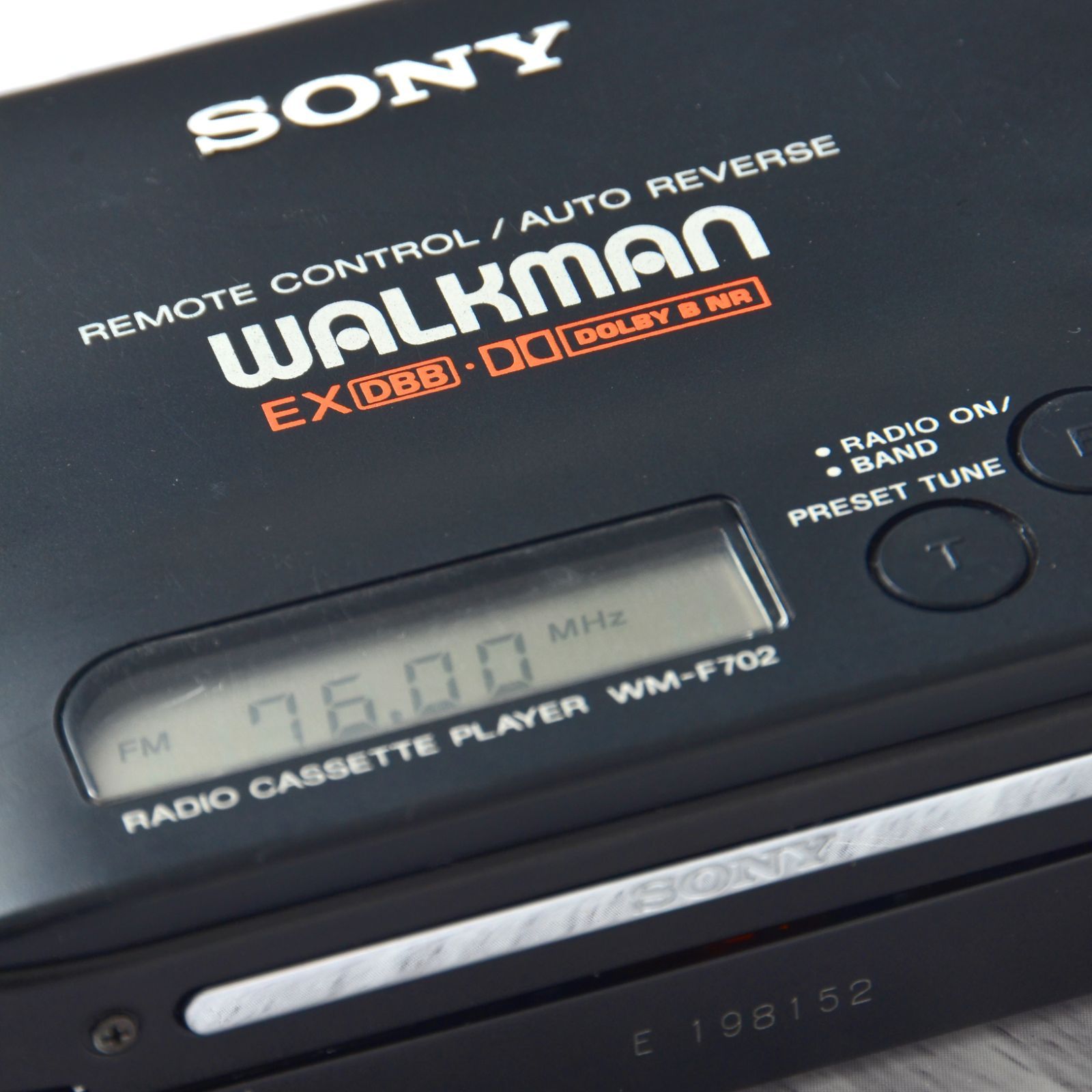 SONY WALKMAN WM-F702 ラジオカセットウォークマン マットブラック 整備済 - メルカリ