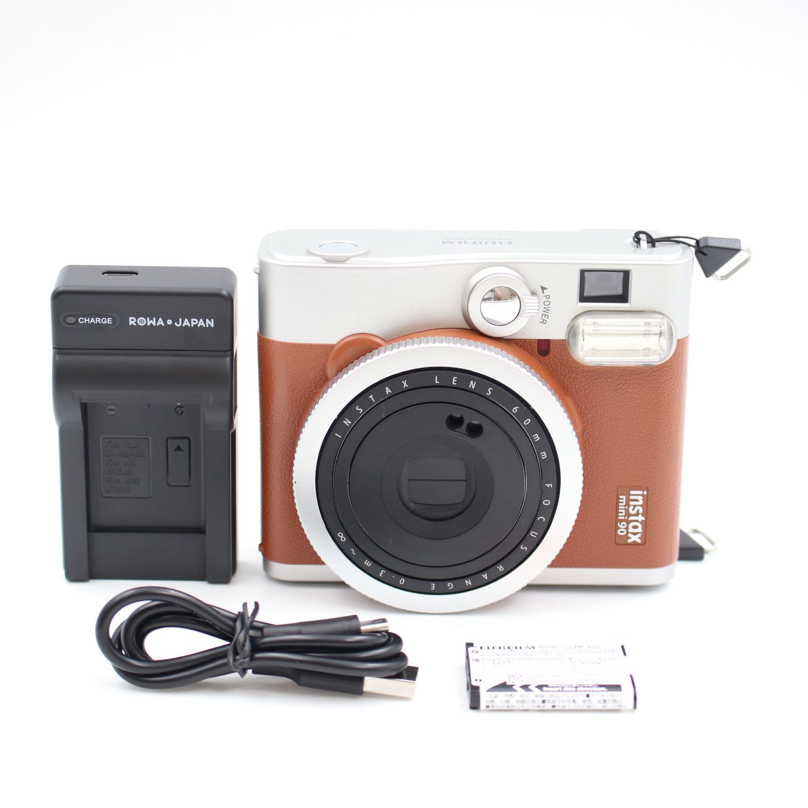 上品 FUJIFILM instax mini 90 ネオクラシック ブラウン インスタントカメラ チェキ 富士フィルム