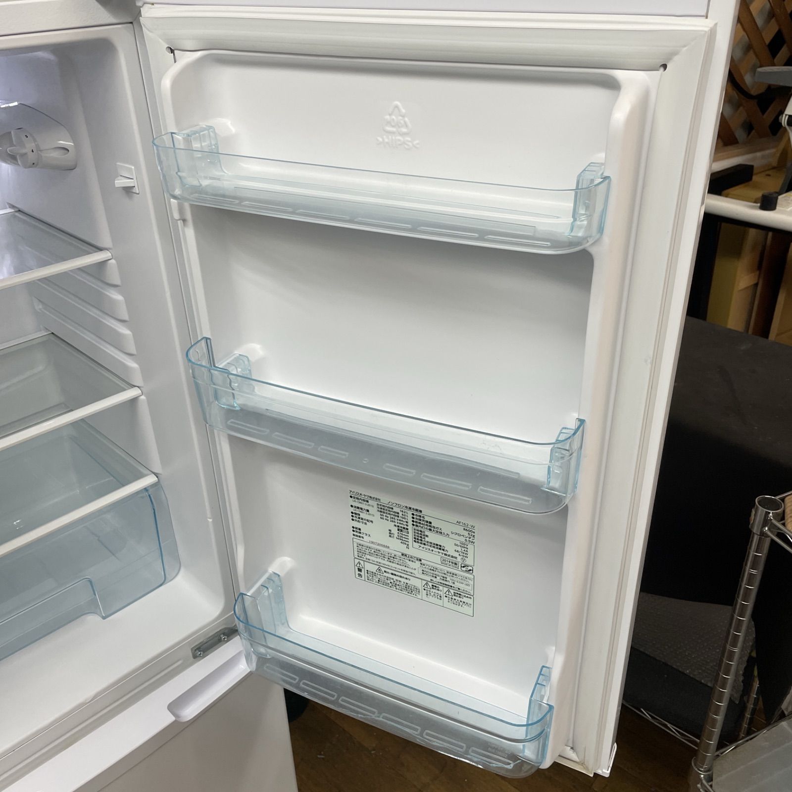 R740 ☀️ アイリスオーヤマ 2ドア冷蔵庫（162L 右開き）19年製 AF162