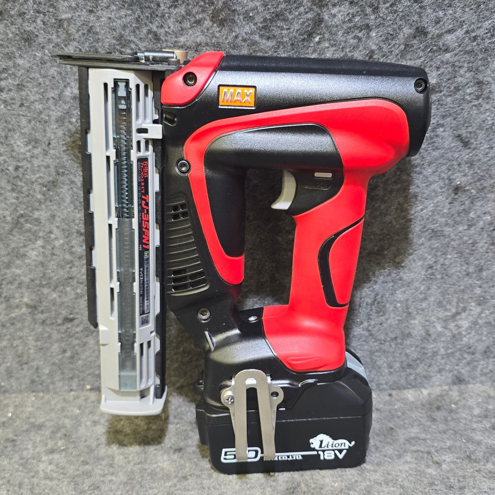 美品】マックス(MAX) コードレスフィニッシュネイラ TJ-35FN1-BC/50A