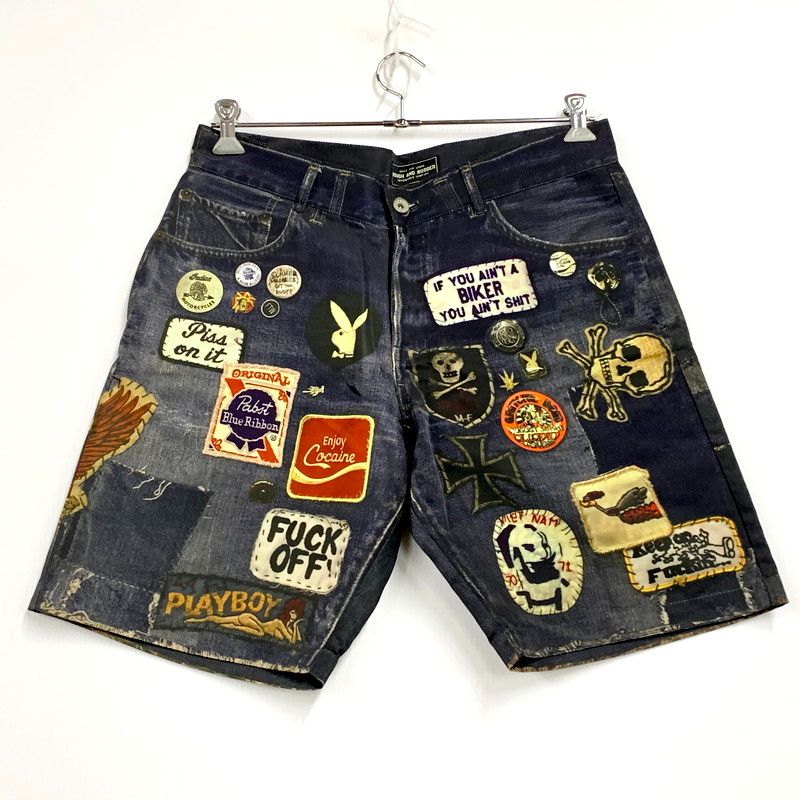 メンズ ROUGH and RUGGED ラフアンドラゲッド MOTORCYCLE SHORTS モーターサイクルショーツ ズボン パンツ ボトムス 153-250401-ma-06-IZU