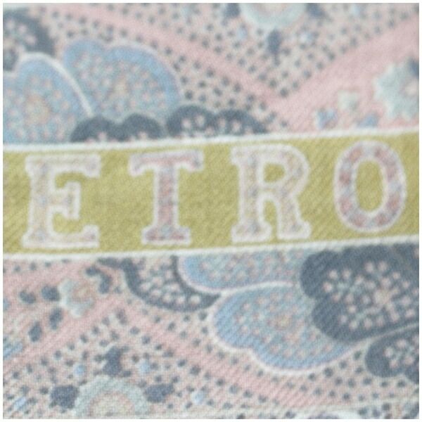 エトロ 大判ストール ショール ウール×シルク ベージュ×ピンク エトロ