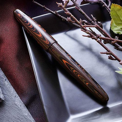 WANCHER DREAM-BROWN-PSM 夢万年筆 誠エボナイト マーブルブラウン