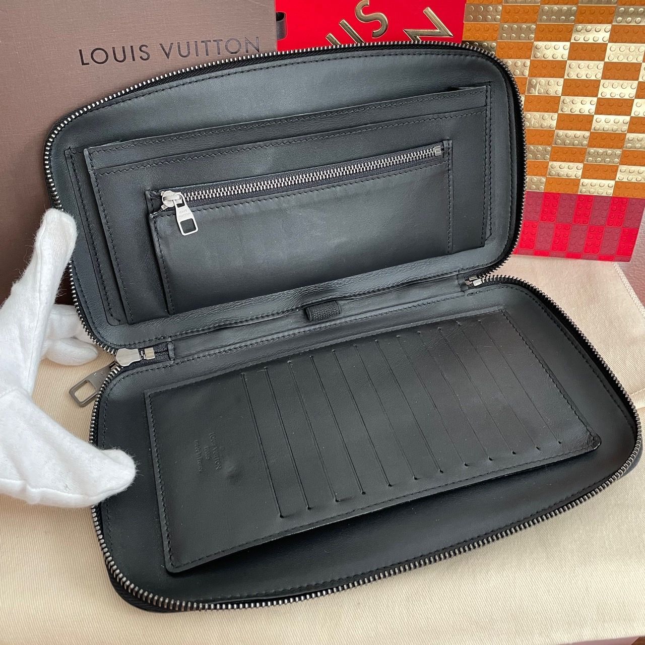 ルイヴィトン ダミエ アンフィニ オーガナイザー アトール J27  