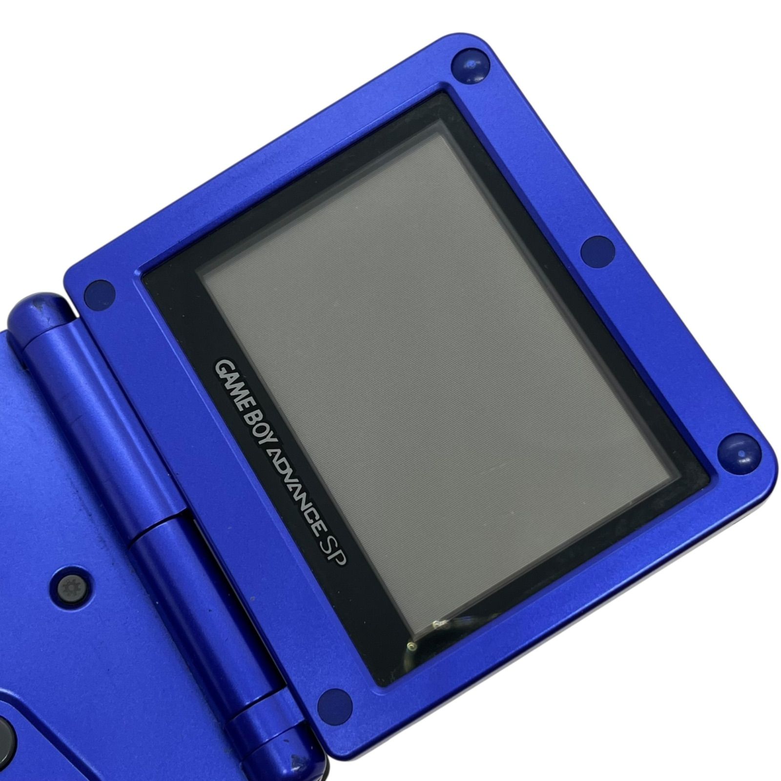 管34345 動作未 Nintendo ゲームボーイアドバンスSP AGS-001 青 コバルトブルー系 本体 充電器付き