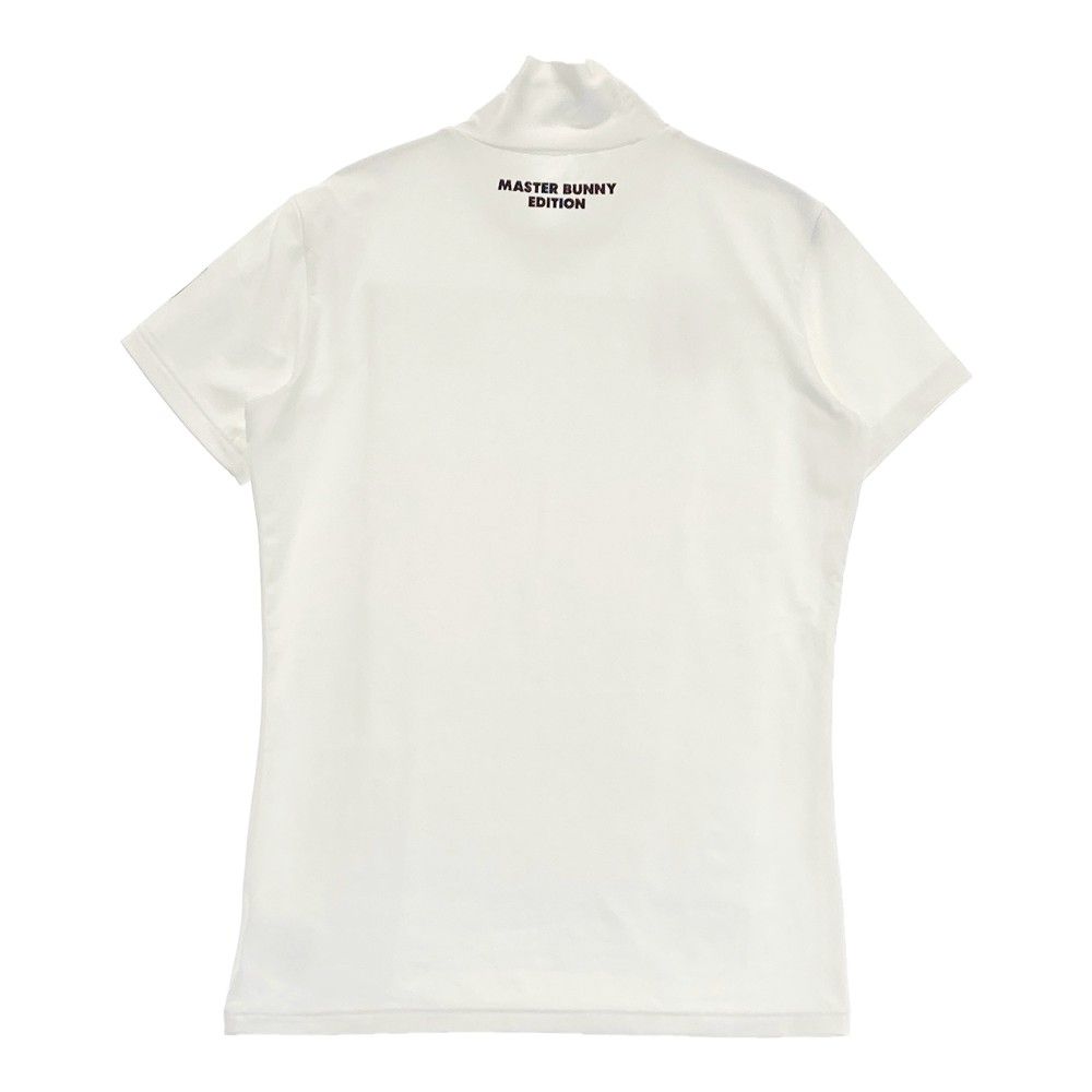 サイズ：0 MASTER BUNNY EDITION マスターバニーエディション  半袖ハイネックTシャツ  ブラック系 [240101440891] ゴルフウェア レディース ストスト MASTER BUNNY EDITION マスターバニーエディション ハイネック