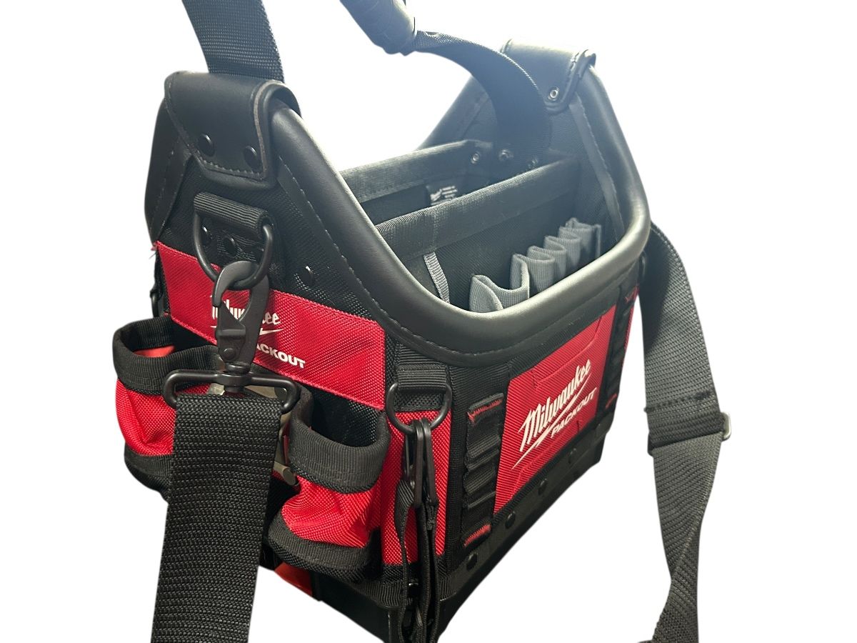 品 ミルウォーキー Milwaukee タフトートバッグ PACKOUT10 48-22-8311 ベルト付き HRDEVELOPMENT_JP