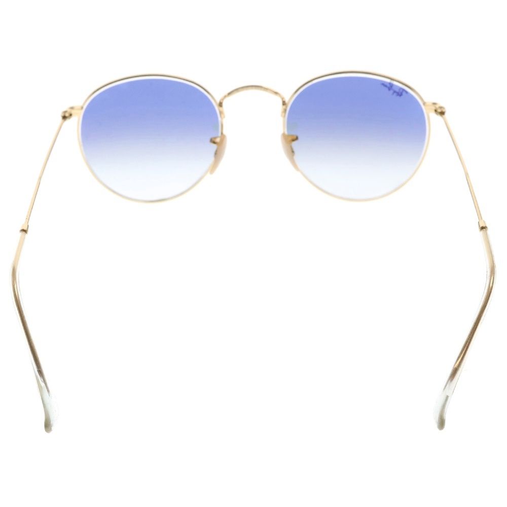 Ray Ban (レイバン) ROUND FLAT ラウンドフラットサングラス ブルー/ゴールド RB3447-N - メルカリ