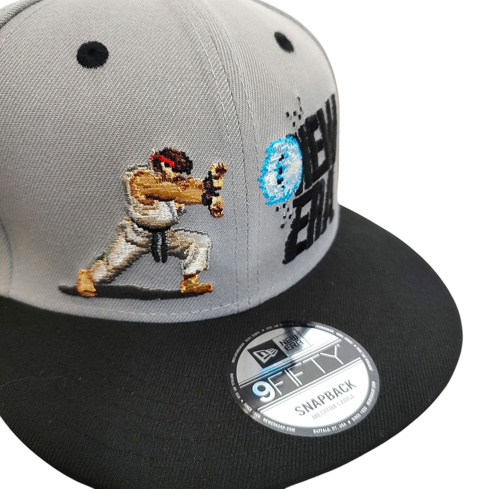 NEW ERA 9FIFTYストリートファイターズ2 波動拳6パネルM-L極美品 NEW ERA ニューエラ 9FIFTY ストリートファイターズ2 波動拳6