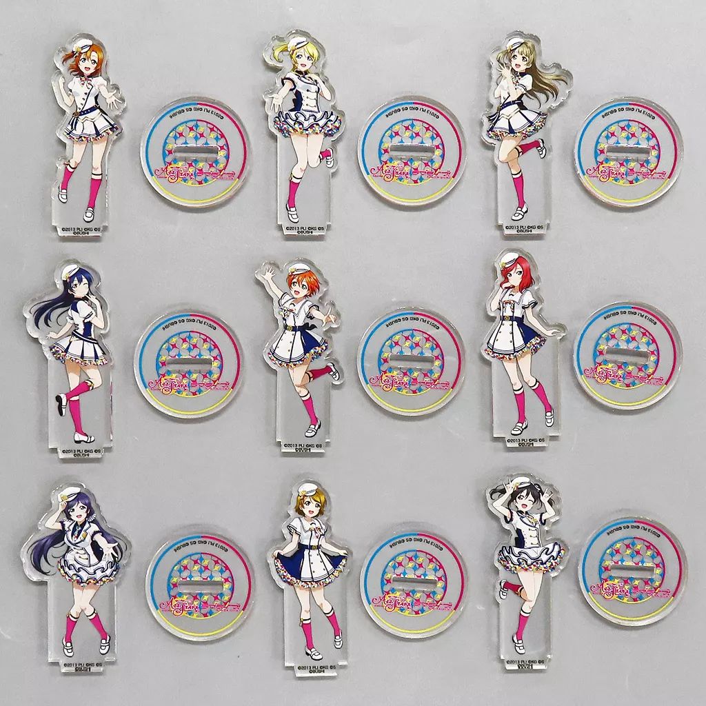 雑貨 全9種セット ラブライブ!スクールアイドルフェスティバル ALL STARS POP UP STORE in ロフト トレーディングアクリルミニスタンディ μ’s ロフト ver.