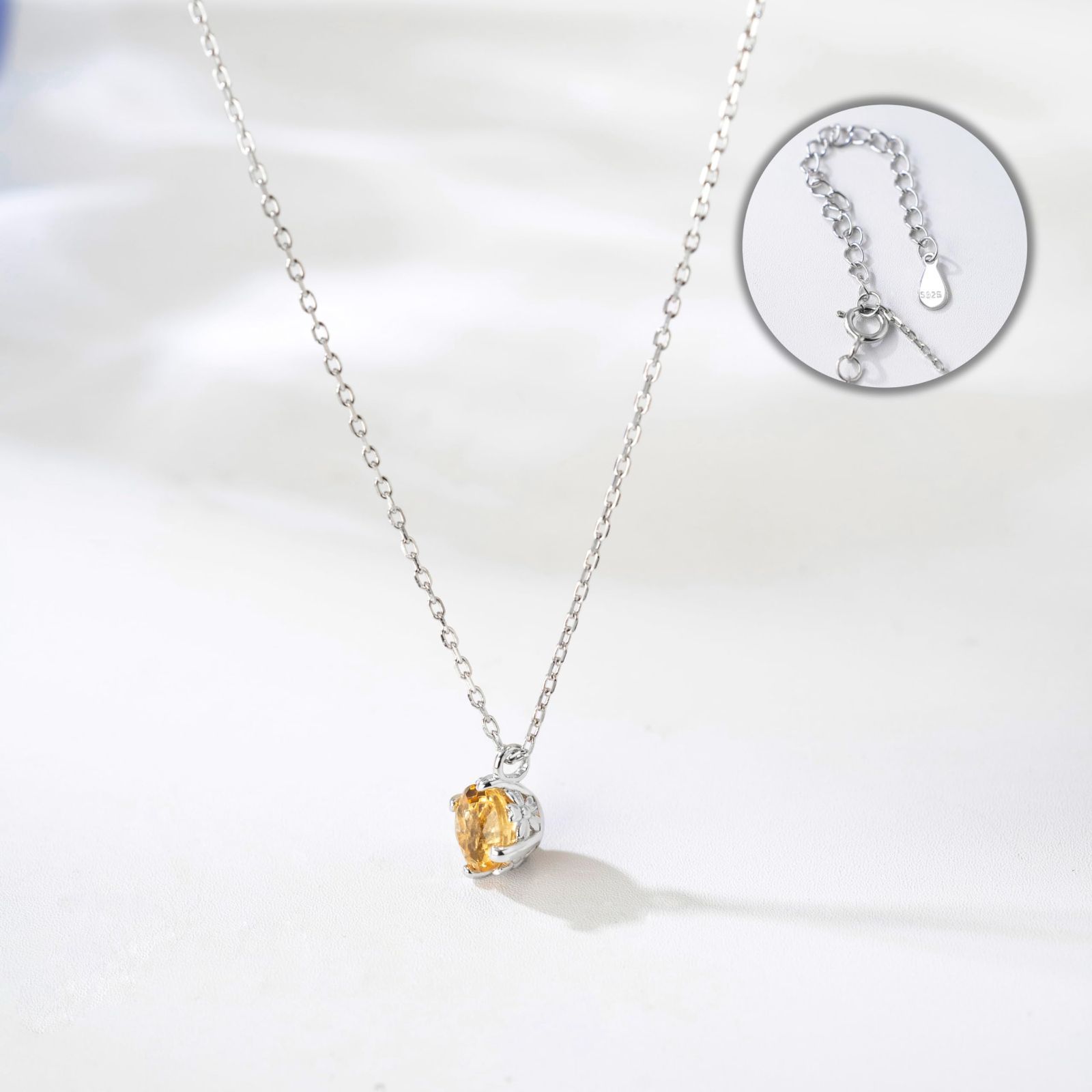  シンプル 12ヵ月誕生石 シルバー925 金属アレルギー対応 レディース ネックレス 一粒 ペンダント 桜 誕生石 ムーンストーン 高校生 デート FH.bird プレゼント 女性 ネックレス アクセサリー